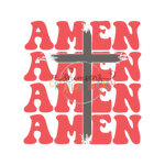 Amen w/ Cross Gang Sheet