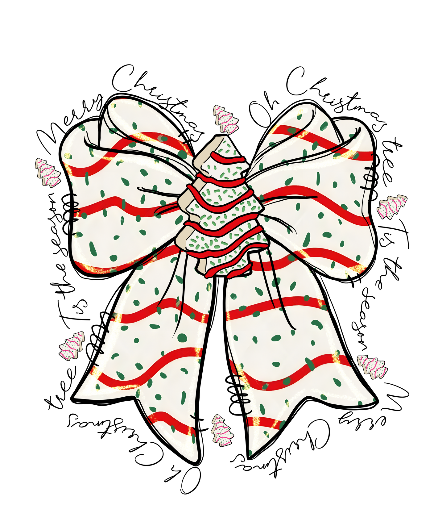 Christmas Tree Cake Ribbon