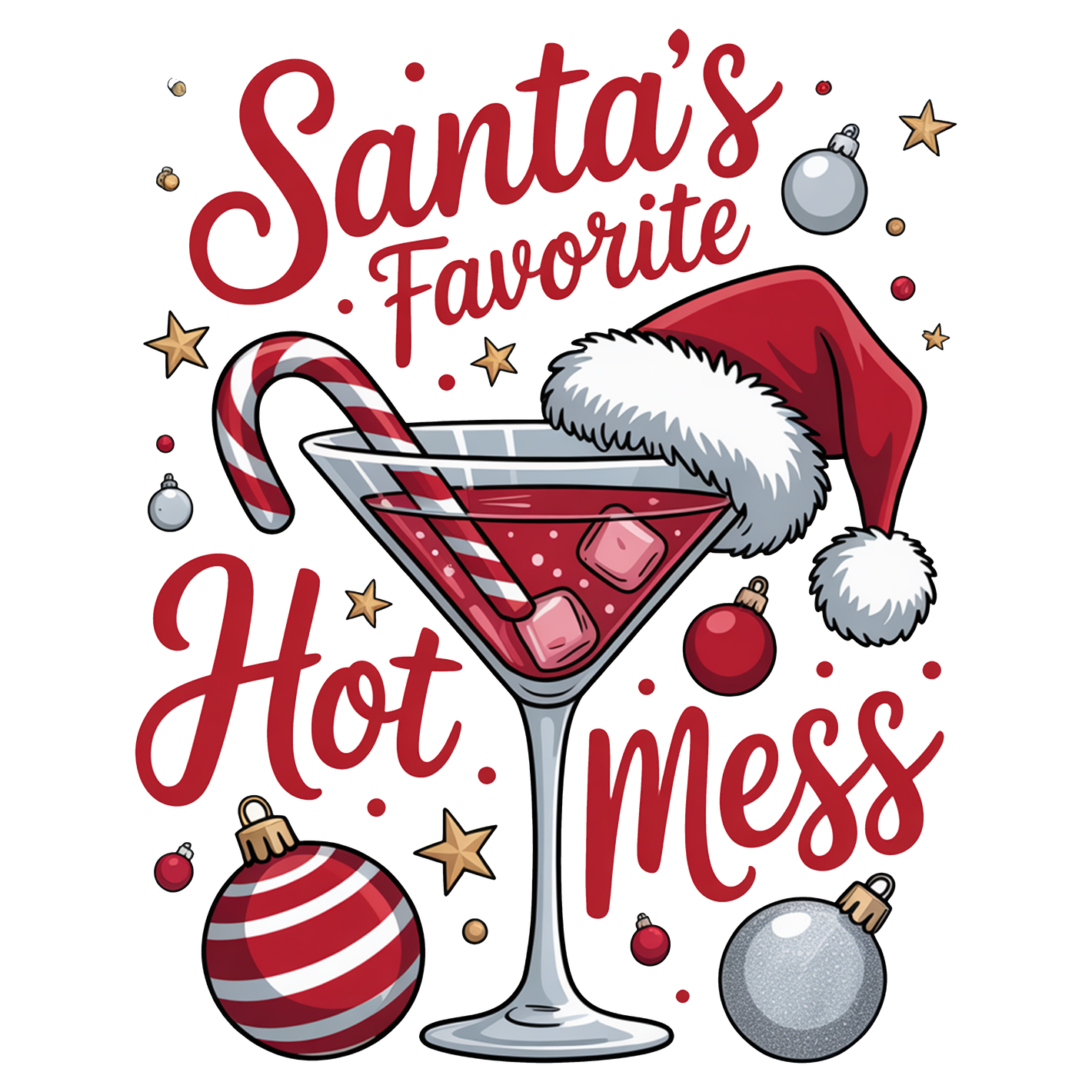 Santa Martini Hot Mess