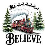 Believe North Pole Train Gang Sheet