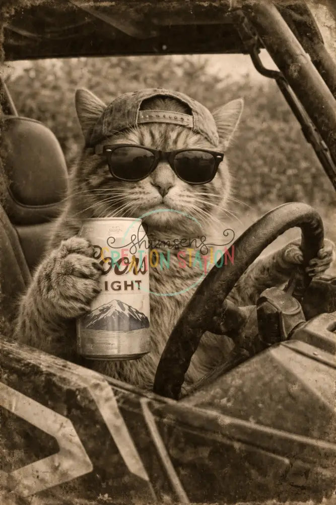 Cat meme Vintage SXS Gang Sheet