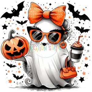 Cute Ghost Bow Sunglasses Gang Sheet