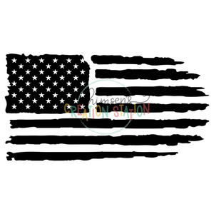 Distressed Flag Gang Sheet