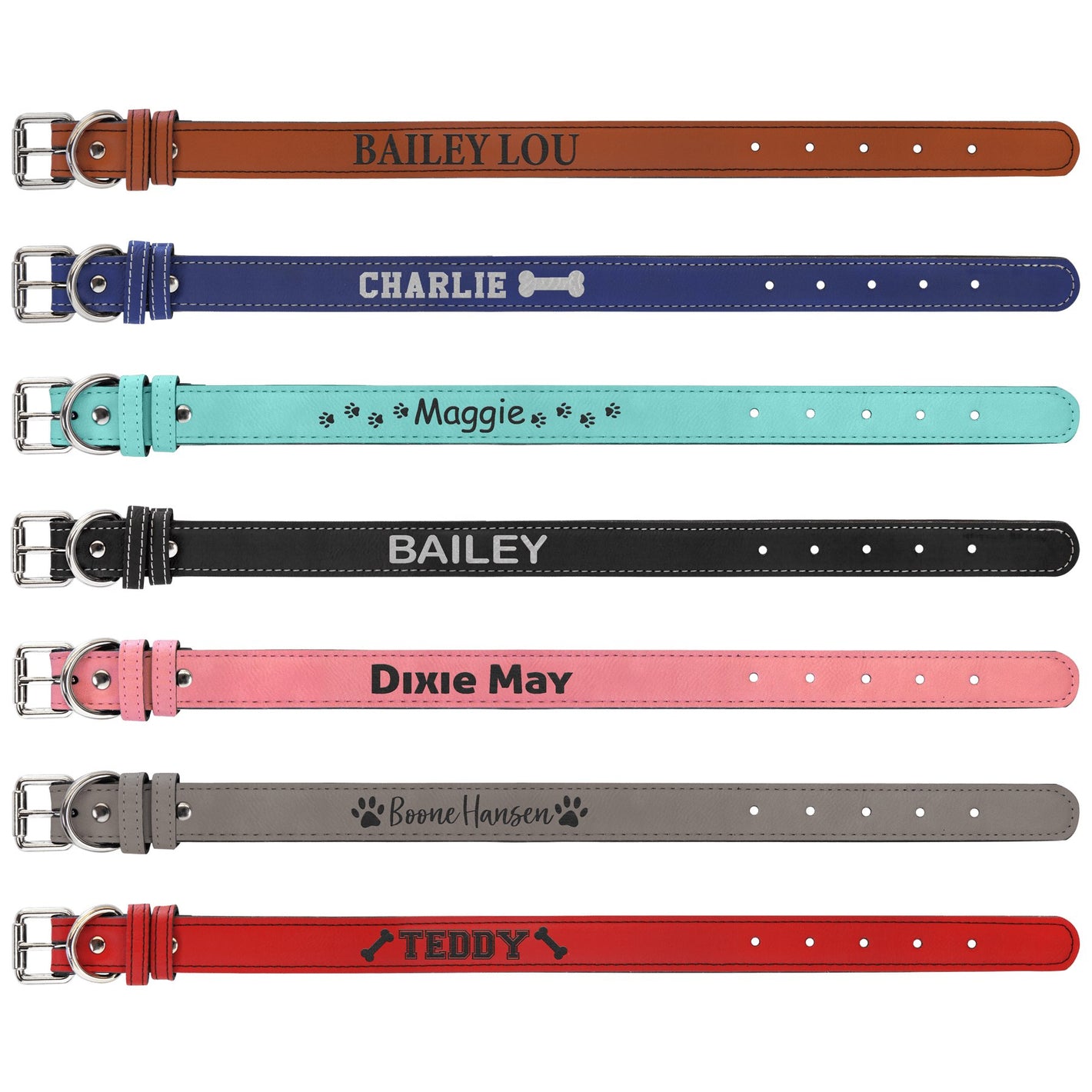 Dog/Cat Customized Leather Collar