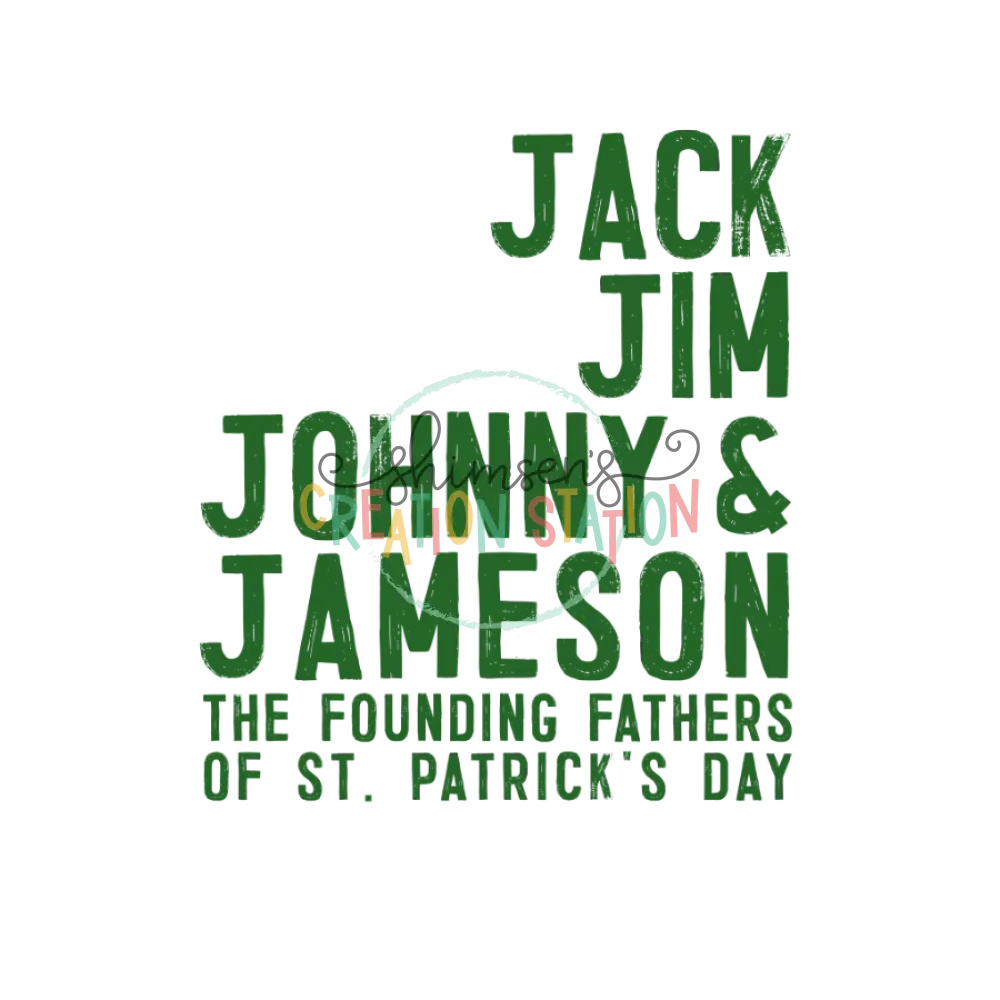 Jack Jim Johnny & Jameson Gang Sheet