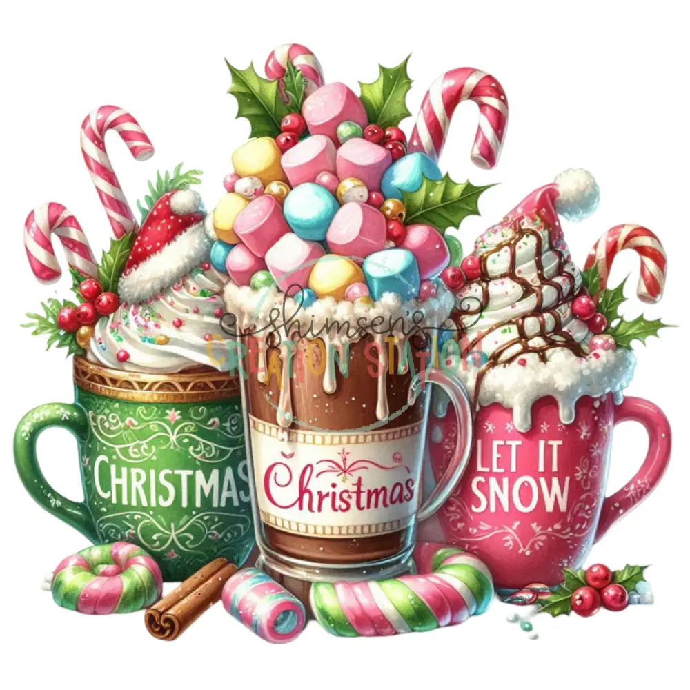 Let It Snow Christmas Coffee Gang Sheet