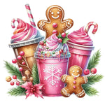 Pink Christmas Frappe Gang Sheet