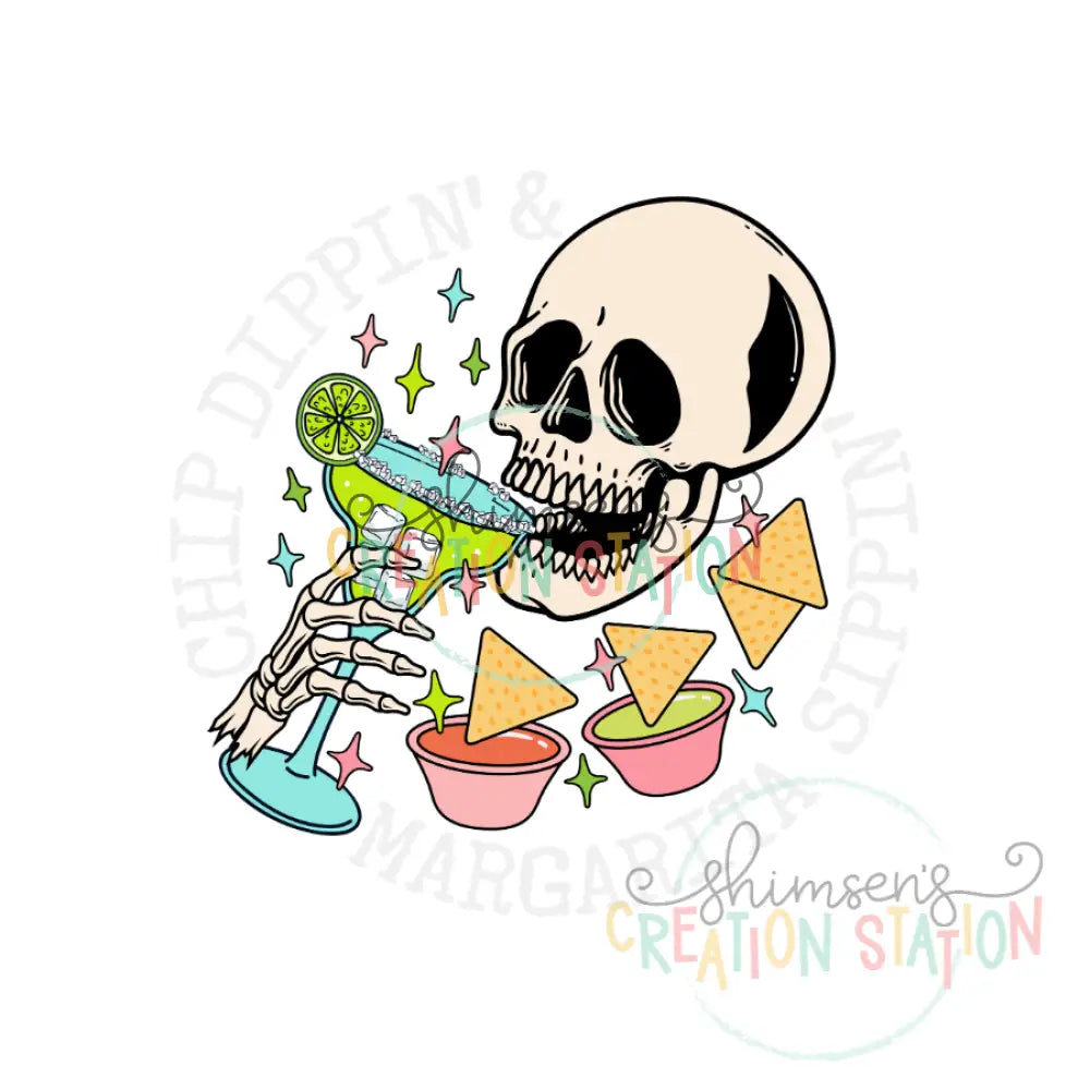 Skull Chip Dippin Margarita Gang Sheet