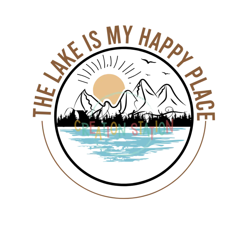 The Lake is My Happy Place Gang Sheet