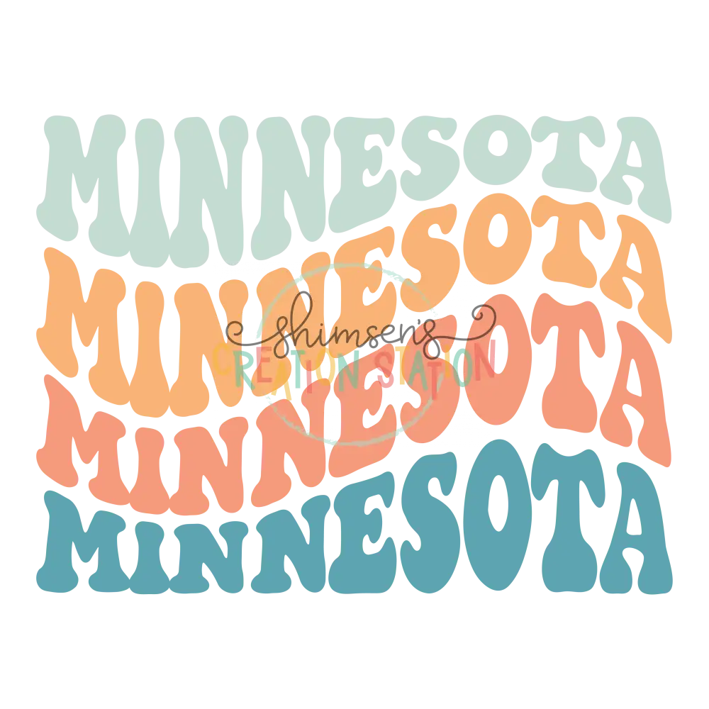 Wavy Minnesota Gang Sheet